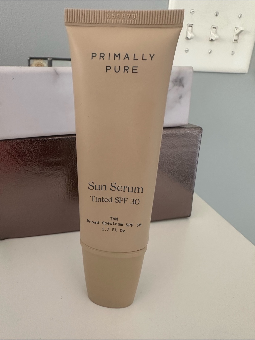 Primally Pure Sun Serum Tinted SPF 30 Tan 1.7 oz Mineral Sunscreen